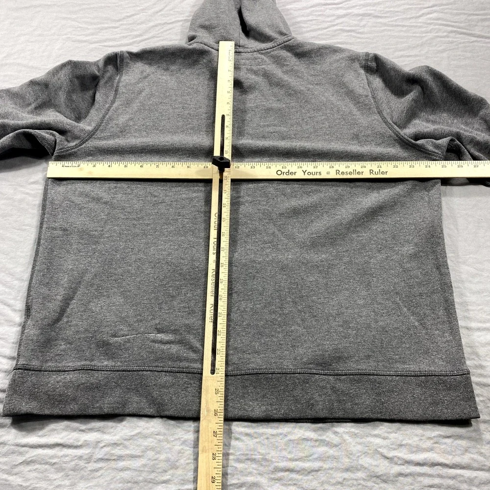 Levis Hoodie Mens XXL 2XL Gray Red White Pullover‎ Spell Out Sweatshirt Fleece